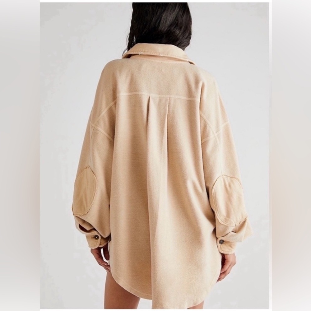 Free People Ruby Jacket Shaket in Mustard Seed or Sweetheart Sunrise,M - Picture 5 of 12